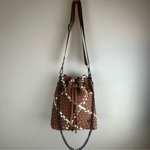 PreneLove Bucket Woven Bag Crossbody Purse